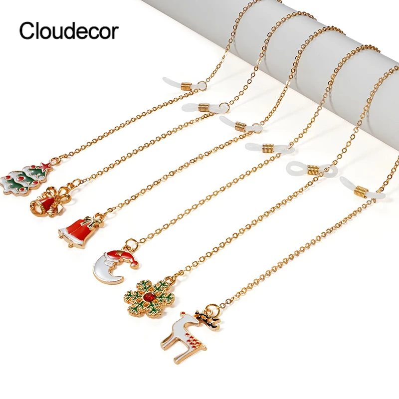 Christmas Sun Glasses Chain Eyewear Accessories Eyeglass Holding Chain Metal Reading Glasses Lanyard With Charm Gold Plated
Christmas Sun Glasses Chain Eyewear Accessories Eyeglass Holding Chain Metal Reading Glasses Lanyard With Charm Gold Plated