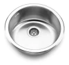 Modern Small stainless steel upc Round shape single kitchen sinks