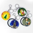 promotional anime trendy customize logo keychain tourist souvenir