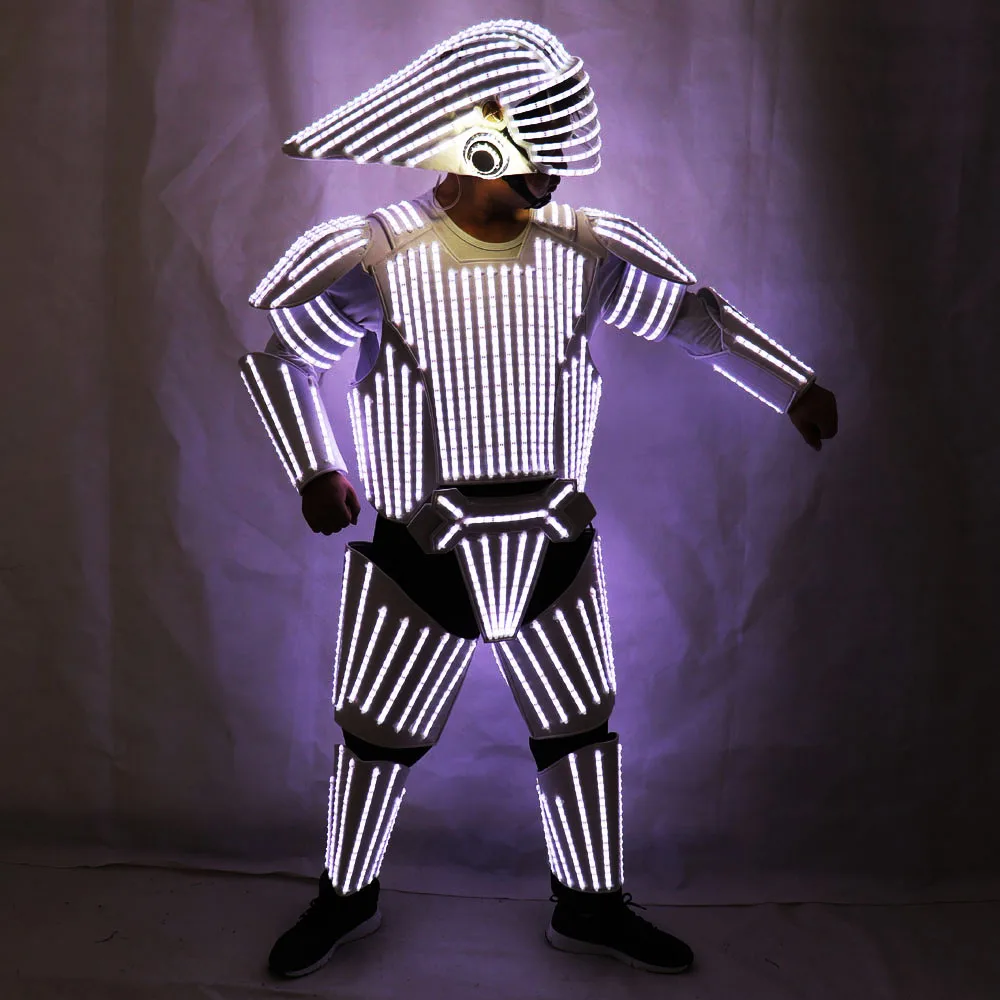 Night Club LED Robot Costumes Clothes LED Suit Lights Luminous Stage Dance Performance Show Dress, Rgb
Night Club LED Robot Costumes Clothes LED Suit Lights Luminous Stage Dance Performance Show Dress, Rgb