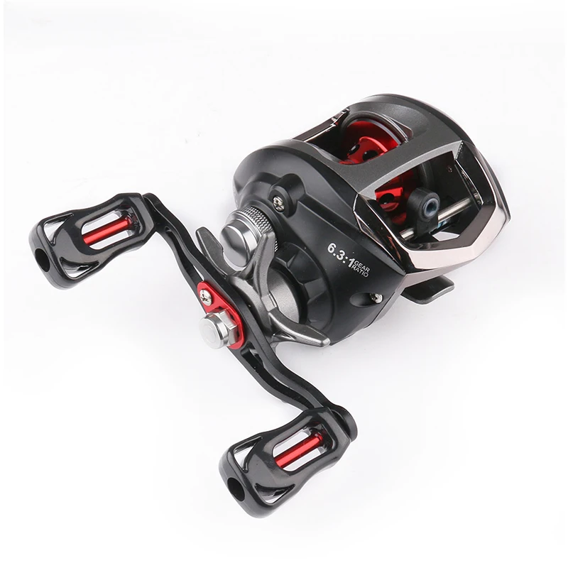 12+1BB 6.3:1 Magnetic brake wholesale Aluminum Alloy high speed bait casting fishing reels, Black & red
12+1BB 6.3:1 Magnetic brake wholesale Aluminum Alloy high speed bait casting fishing reels, Black & red