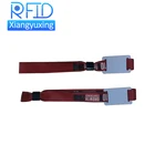 Race one time use woven electronic ticket F08 microchip cheap rfid wristbands