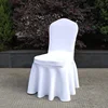 Factory direct supply spandex ruffled wedding chair cover