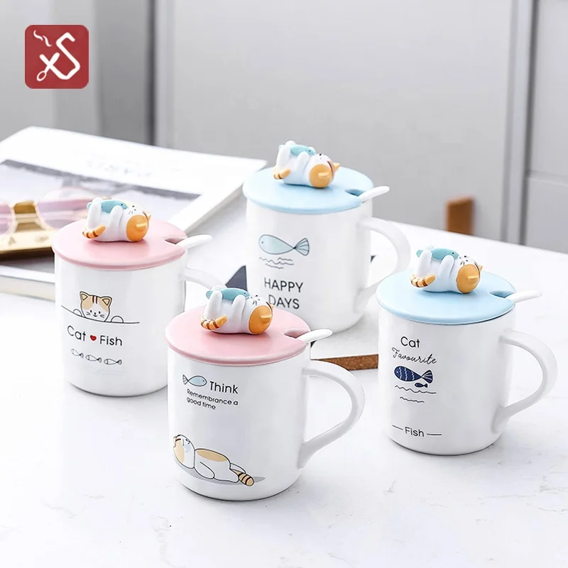 Lovely 3 d design cat shape funny custom shape ceramic novelty mug for coffee tea milk
Lovely 3 d design cat shape funny custom shape ceramic novelty mug for coffee tea milk
