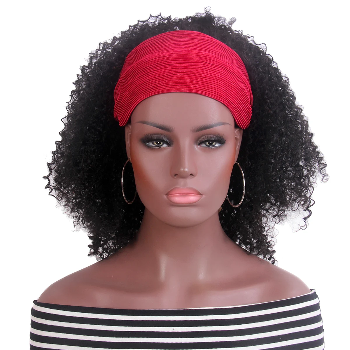Wholesale Elastic Adjudtable Synthetic Black Hair Afro Kinky Curly Headband Wig For Black Women, Customized colors
Wholesale Elastic Adjudtable Synthetic Black Hair Afro Kinky Curly Headband Wig For Black Women, Customized colors