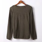 Women's Long sleeve knitted sweater ladies pullover sweater