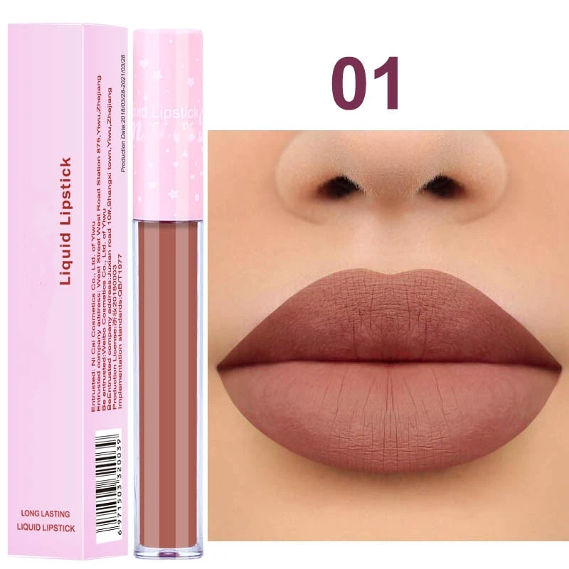 6 color matte pink tube non-stick cup lip gloss lipstick foreign trade new hot style chapstick
6 color matte pink tube non-stick cup lip gloss lipstick foreign trade new hot style chapstick