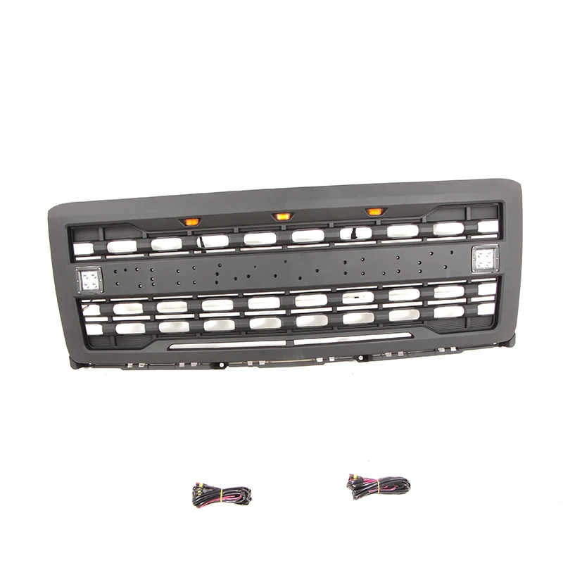 product 2014 2015 auto parts front grill  with cube light for chevrolet silverado-58