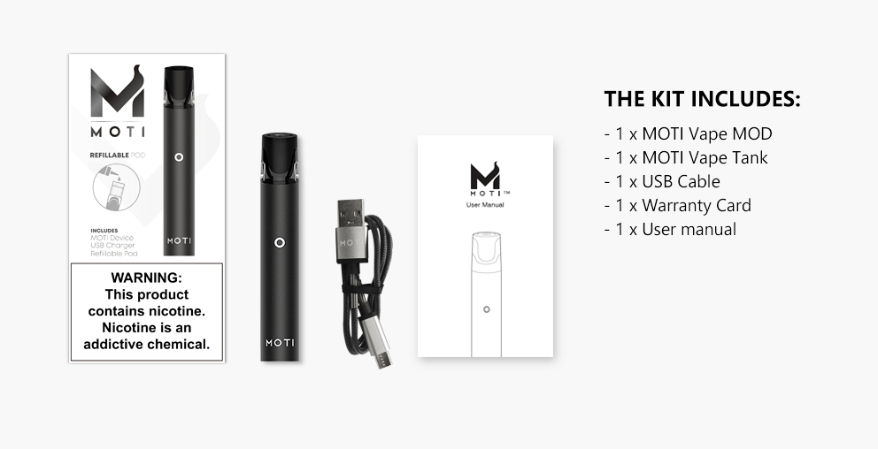 2019 latest hot selling mini Vape pen Kits Electronic Cigarette Disposable pod device MOTI vape pen