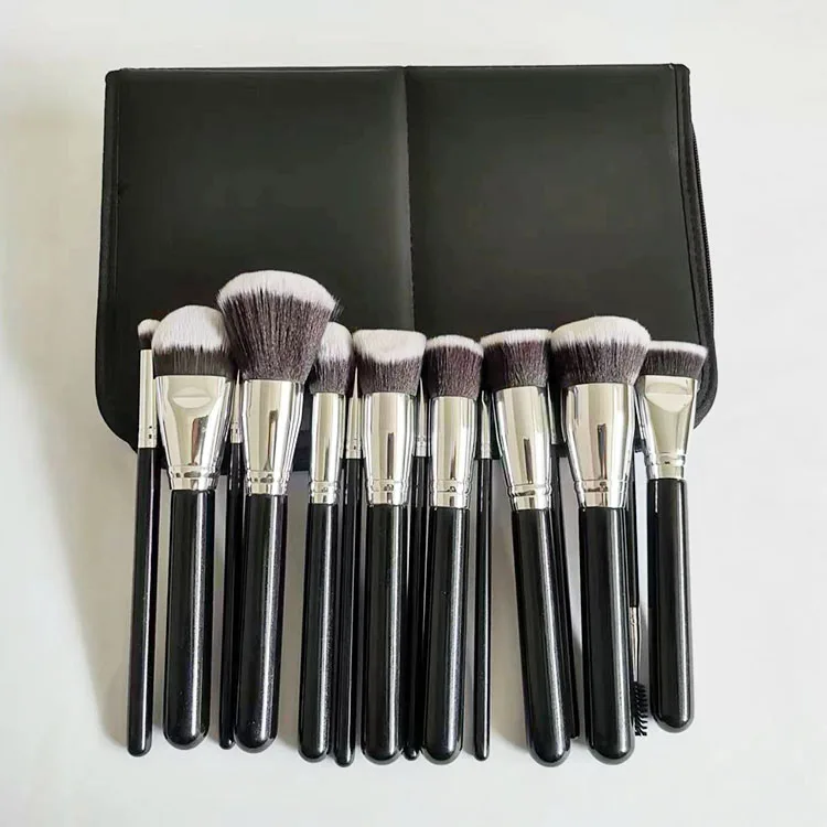 Wholesale 40 Pieces Factory Luxury Cosmetic Makeup Brush Black Wooden Handle Beauty Professional Vegan Makeup Supplier Brush Set
Wholesale 40 Pieces Factory Luxury Cosmetic Makeup Brush Black Wooden Handle Beauty Professional Vegan Makeup Supplier Brush Set