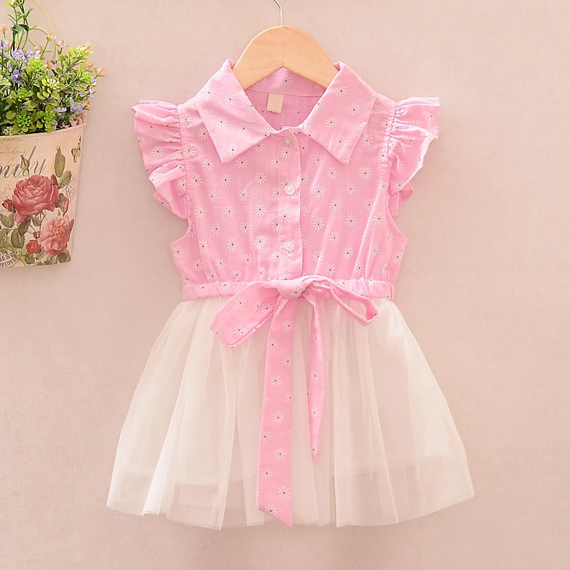 Summer Korean Turn-Down Collar Girl Cardigan Skirt Sleeveless Shirt Floral Kids Dress Flower Girl Dresses, Picture shows 
Summer Korean Turn-Down Collar Girl Cardigan Skirt Sleeveless Shirt Floral Kids Dress Flower Girl Dresses, Picture shows