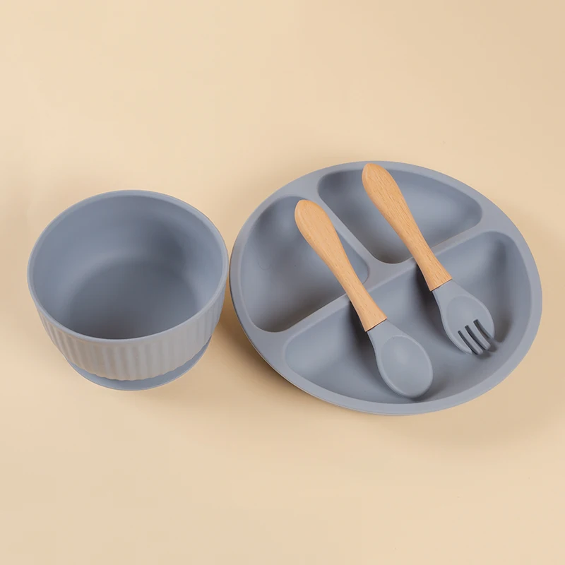 Hot sale bpa free silicone snack food plate baby suction plate and bowl set for kids, Customized color
Hot sale bpa free silicone snack food plate baby suction plate and bowl set for kids, Customized color