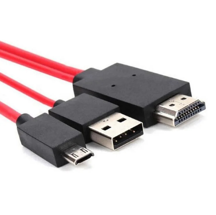 OEM 2M 60Hz 11Pin Micro USB Cable to HDMI with USB for Power HD Cable Adapter to Transfer Video Charging for S3, S4, Red, black, white
OEM 2M 60Hz 11Pin Micro USB Cable to HDMI with USB for Power HD Cable Adapter to Transfer Video Charging for S3, S4, Red, black, white