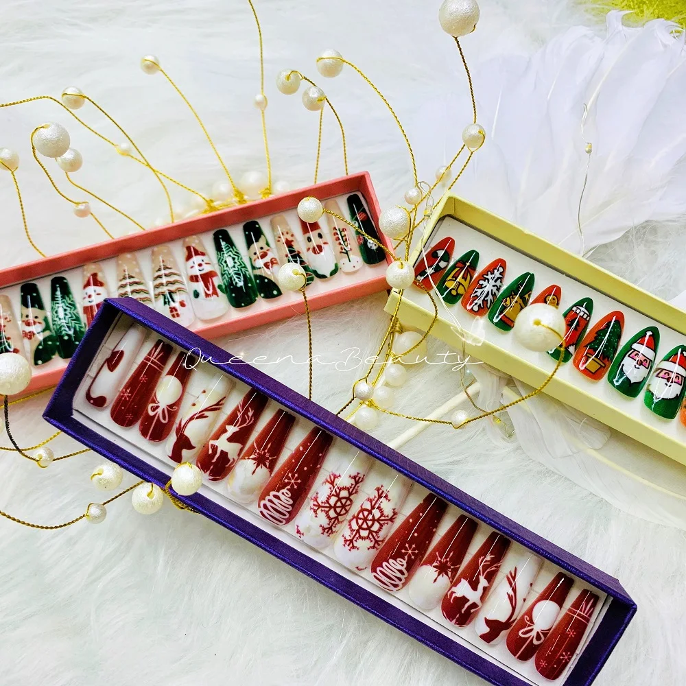 Wholesale Chirstmas and Halloween Press on False Nails Tip High Quality Movie Star Nail Design Press On False nails
Wholesale Chirstmas and Halloween Press on False Nails Tip High Quality Movie Star Nail Design Press On False nails