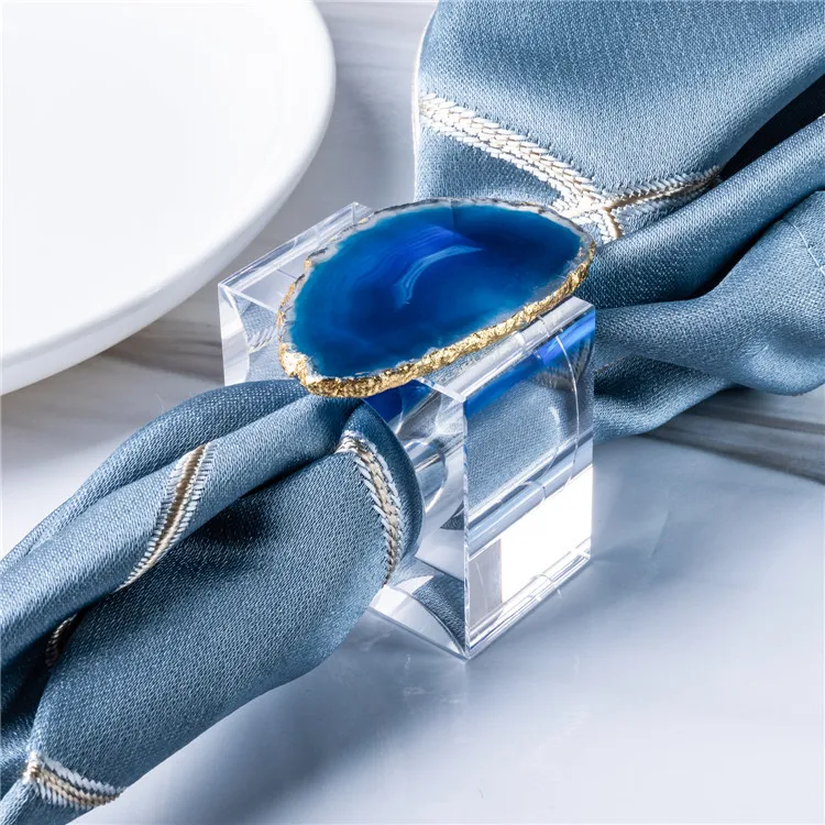 Natural agate slice napkin rings porcelain wedding events table decoration agate ring napkin buckles ring
Natural agate slice napkin rings porcelain wedding events table decoration agate ring napkin buckles ring