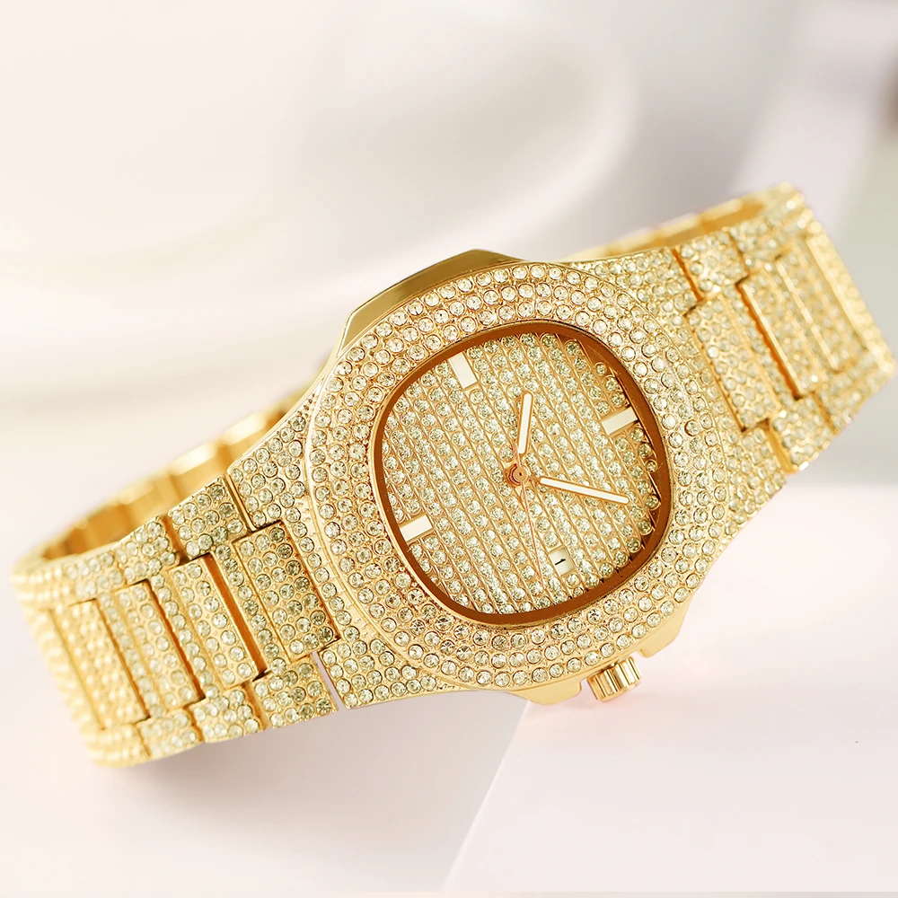 New Luxury Custom Made For Womens Full Diamond Watch Gypsophila Inlaid With Diamonds Waterproof Fashion Ladies Quartz Watches
New Luxury Custom Made For Womens Full Diamond Watch Gypsophila Inlaid With Diamonds Waterproof Fashion Ladies Quartz Watches