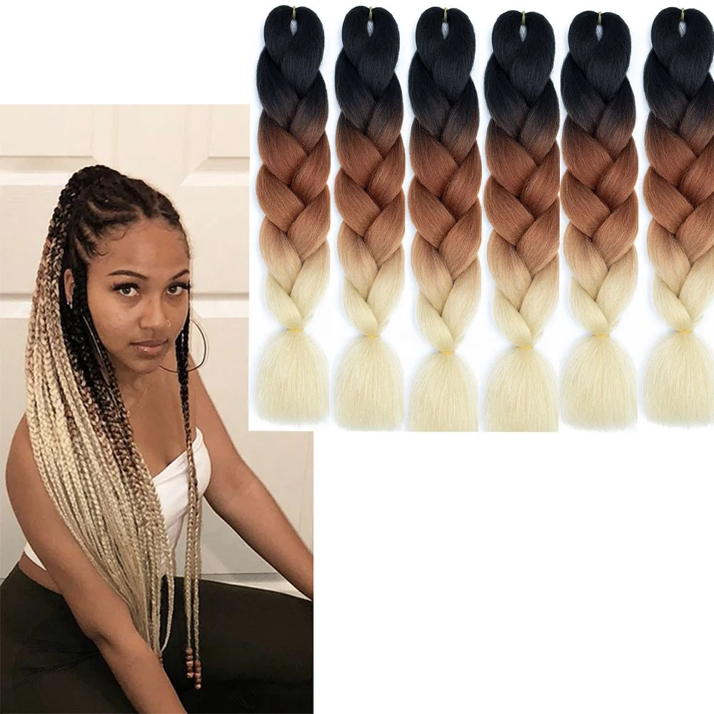 Hot selling Ombre Synthetic Hair Jumbo Braiding Hair High Temperature Synthetic crochet braids hair extensions
Hot selling Ombre Synthetic Hair Jumbo Braiding Hair High Temperature Synthetic crochet braids hair extensions