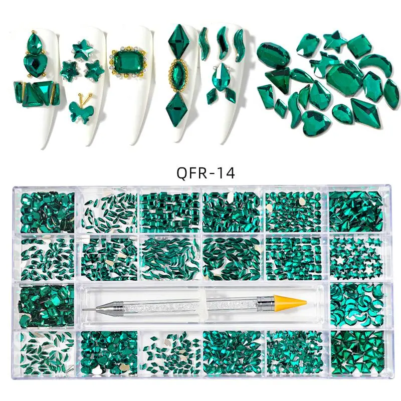 2021 Nnew Arrivals 1000pcs Mixed Shape Ab 3D Glass Nail Crystals Stone For Press On Nails Rhinestone Crystal
2021 Nnew Arrivals 1000pcs Mixed Shape Ab 3D Glass Nail Crystals Stone For Press On Nails Rhinestone Crystal