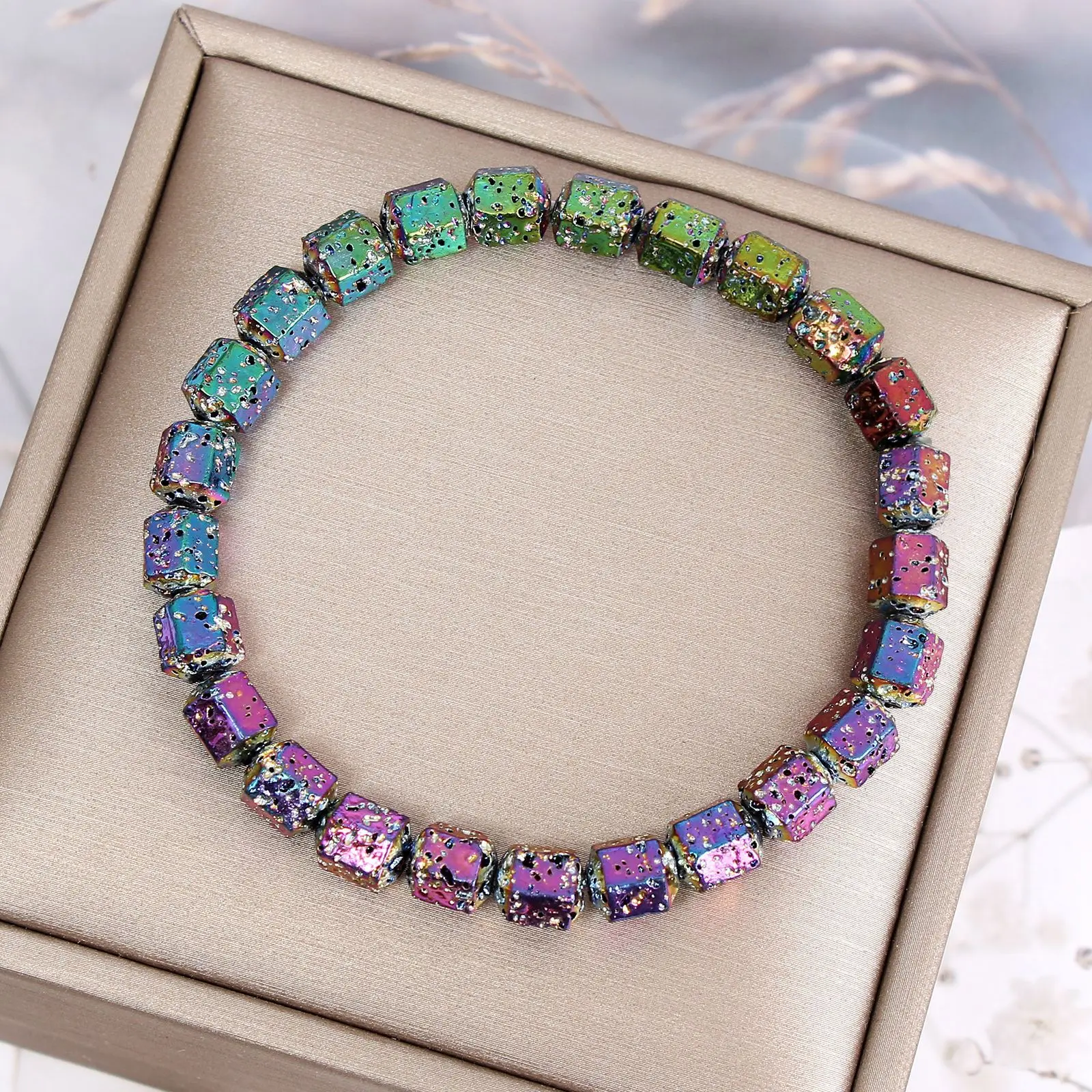 Wholesale Jewelry Bracelet 8MM Multi Color Stone Bracelet Matte Lava Stone Bracelet For Men
Wholesale Jewelry Bracelet 8MM Multi Color Stone Bracelet Matte Lava Stone Bracelet For Men