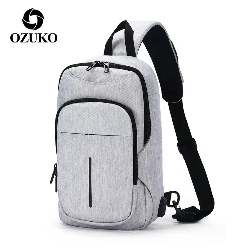 Ozuko New Crossbody Travel Shoulder Messenger Bags Casual Functional Chest Usb Mens Waterproof Small Sling Bag, Grey/black/blue
Ozuko New Crossbody Travel Shoulder Messenger Bags Casual Functional Chest Usb Mens Waterproof Small Sling Bag, Grey/black/blue