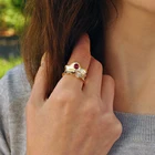 Anniversary Ring 925 Adjustable Leaf Ring 925 Sterling Silver Jewelry