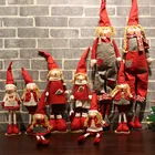 Elves and elves dolls Christmas decorations on Santa's desk