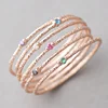 lingyin jewelry rings jewelry women 6 sets color cz ring 925 silver stacking ring