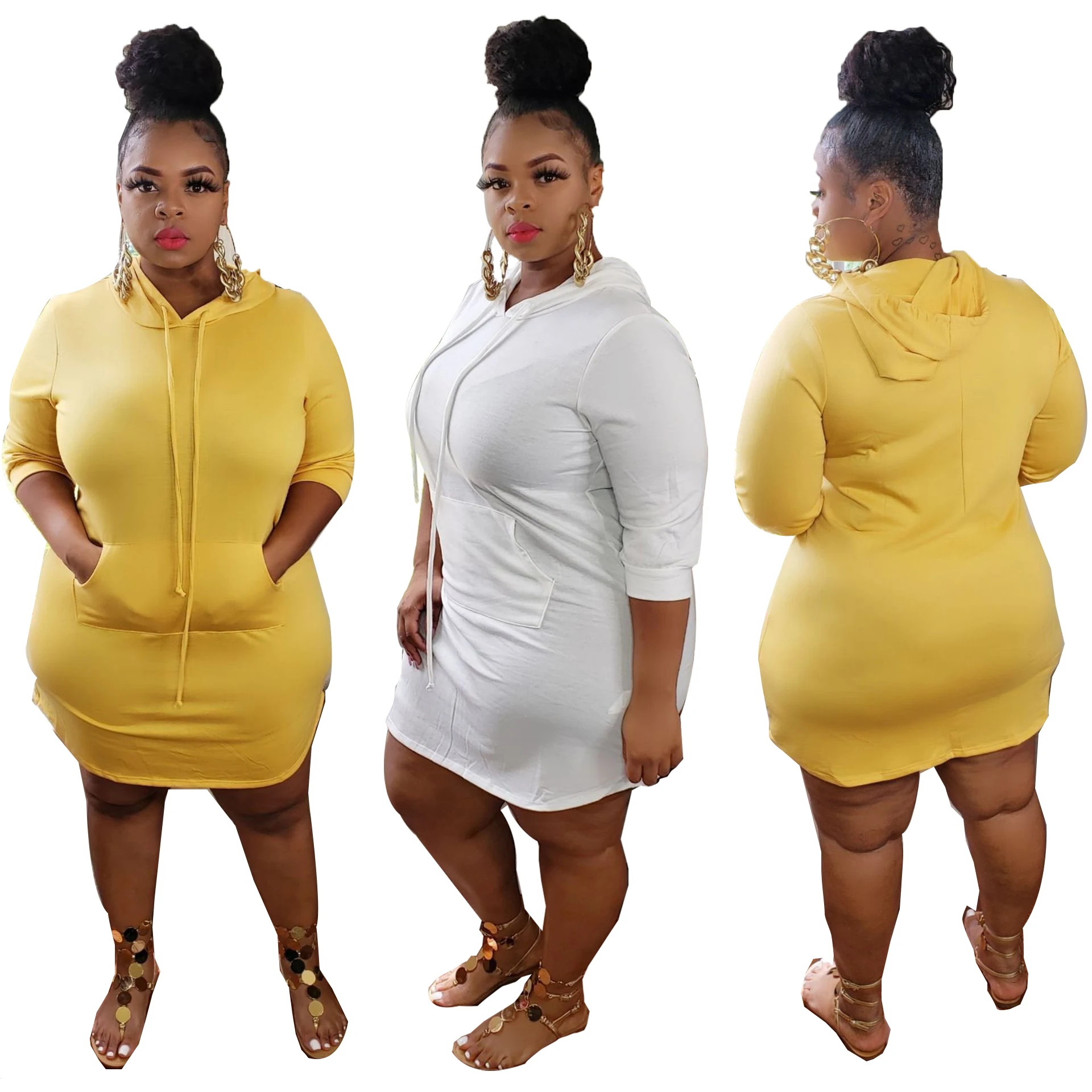 Custom Hoodie Dress New Arrival Half Sleeves Plus Size 5XL Workout Spring Summer Commuter Boutique Clothing Women Ladies RS00635
Custom Hoodie Dress New Arrival Half Sleeves Plus Size 5XL Workout Spring Summer Commuter Boutique Clothing Women Ladies RS00635