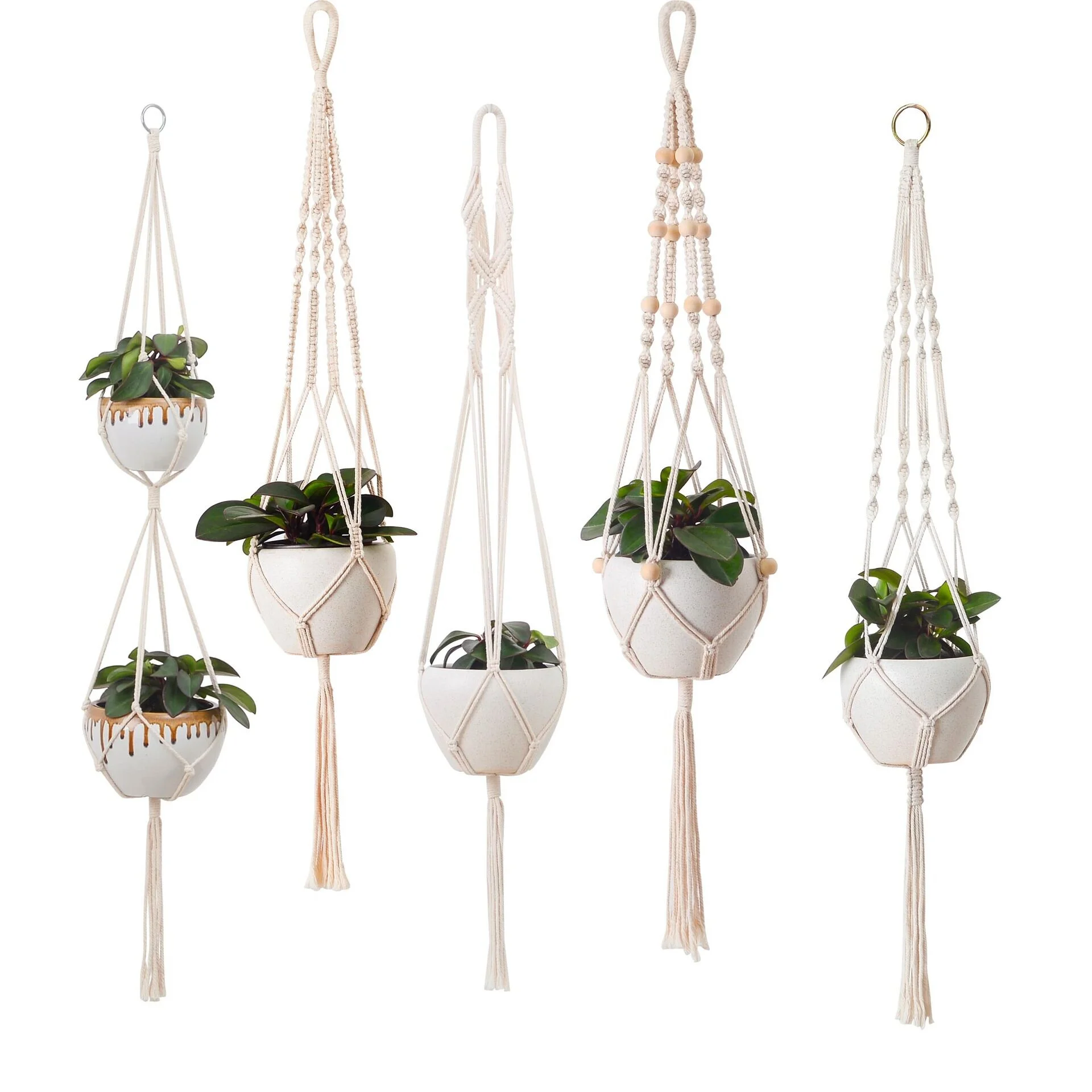 Handmade Cotton Macrame Plant Hangers Indoor Outdoor Hanging Home Decor, Customized color
Handmade Cotton Macrame Plant Hangers Indoor Outdoor Hanging Home Decor, Customized color
