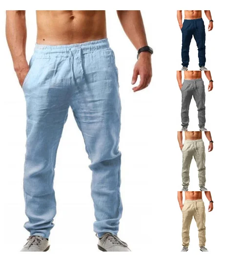 High Elastic Full Length Summer Mens Cotton Linen Trousers Spring Pants Casual Male Solid Waist Straight Loose Soft Stretch Pant
High Elastic Full Length Summer Mens Cotton Linen Trousers Spring Pants Casual Male Solid Waist Straight Loose Soft Stretch Pant