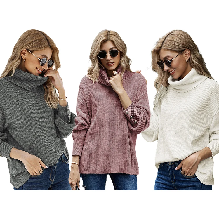 Fall Winter Newly Plain Turtleneck Women Long Sleeve Sweaters Knit Pullover High Quality Trendy Sweaters
Fall Winter Newly Plain Turtleneck Women Long Sleeve Sweaters Knit Pullover High Quality Trendy Sweaters