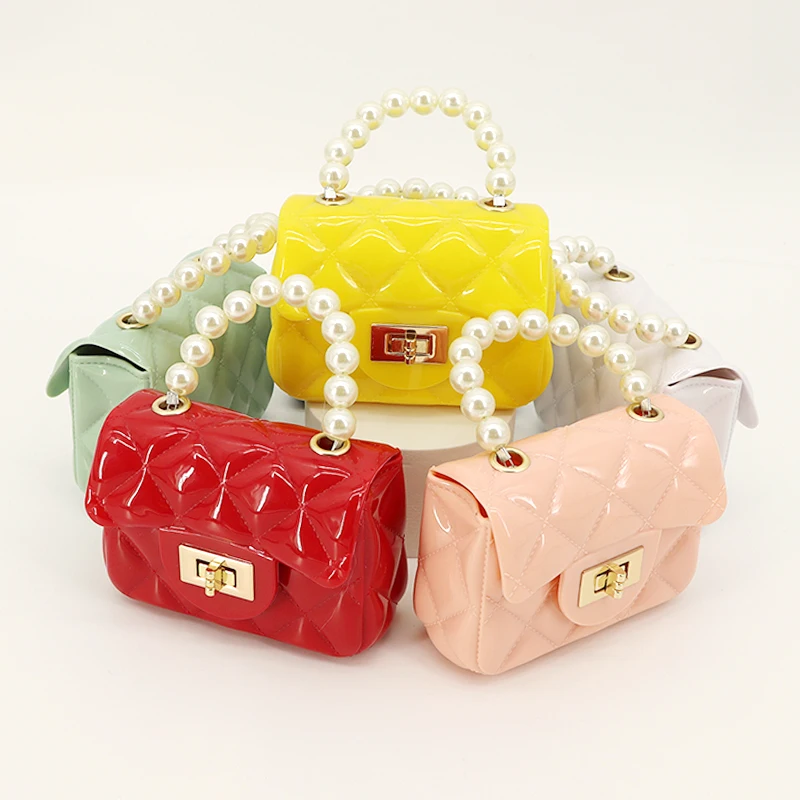 2021 Fashion Cosmetic Bag Chain Small Shoulder Crossbody Bag Mini Jelly Purse Bag With Pearl Handle, Multi color
2021 Fashion Cosmetic Bag Chain Small Shoulder Crossbody Bag Mini Jelly Purse Bag With Pearl Handle, Multi color