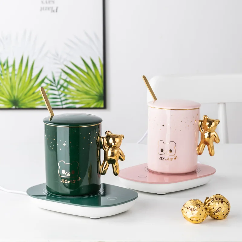 Temperature Control Ceramic Smart Heated Coffee Gift Mug