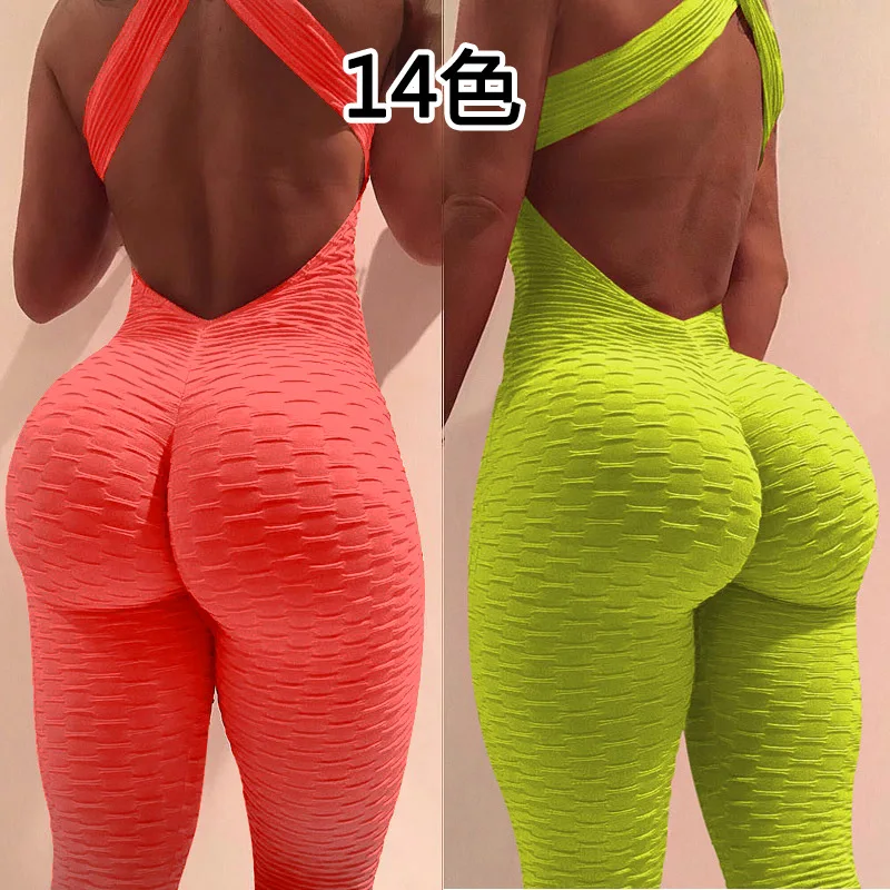 Wholesale Amazon New Style Plus Size Halter Yoga Sports Fitness Pants Jacquard Skinny Jumpsuit, Picture
Wholesale Amazon New Style Plus Size Halter Yoga Sports Fitness Pants Jacquard Skinny Jumpsuit, Picture