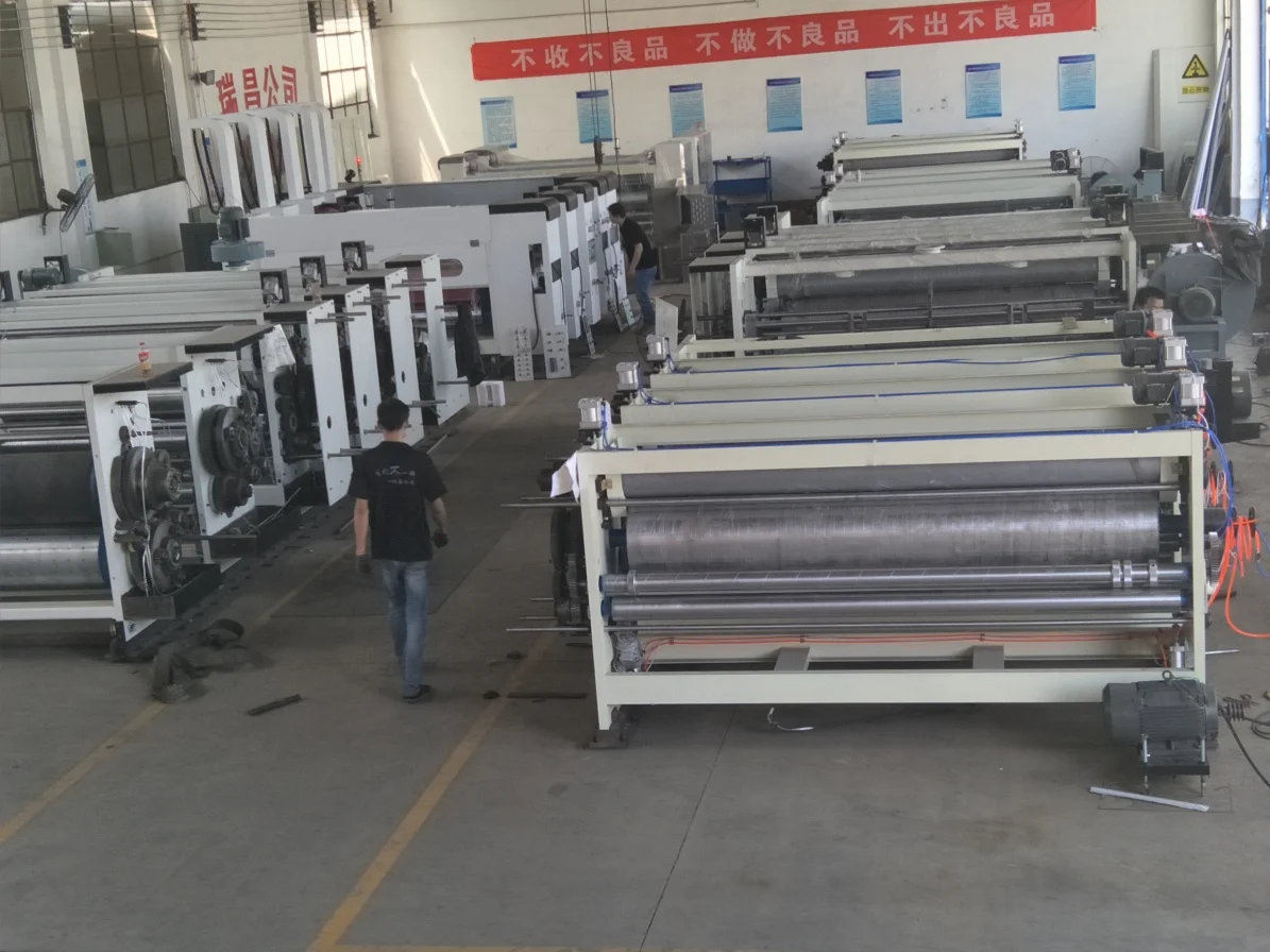 Factory price Vacuum Transfer 2 color print slotter die cutting machine with stacker for corrugated carton