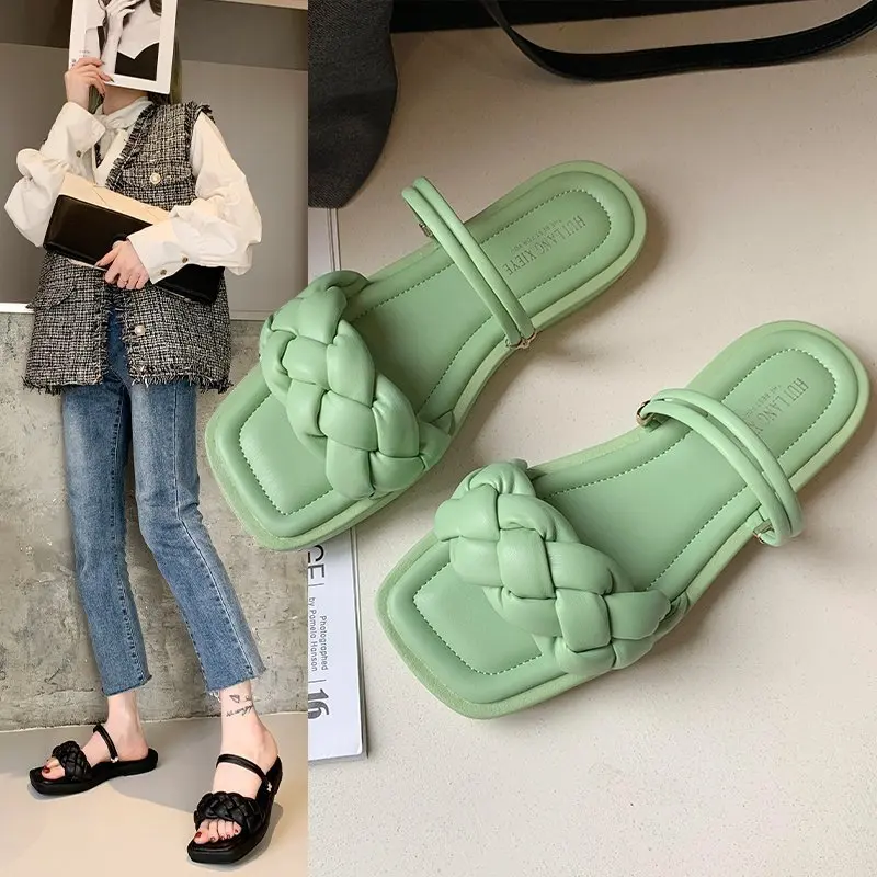 Summer 2021 New Arrivals Woman Flip Flops Wove Sandals Casual House Shoes Wholesale Ladies Slide Footwear Women Flat Slippers
Summer 2021 New Arrivals Woman Flip Flops Wove Sandals Casual House Shoes Wholesale Ladies Slide Footwear Women Flat Slippers