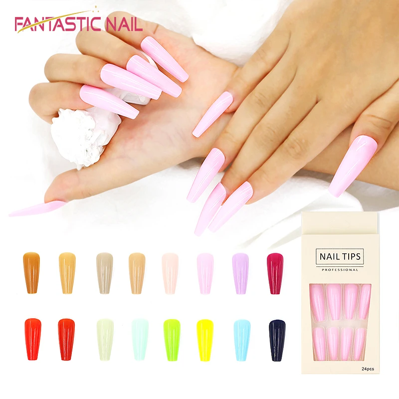Press On Nail white Artificial false nails Wholesale Hundreds of color choices long fake nails
Press On Nail white Artificial false nails Wholesale Hundreds of color choices long fake nails