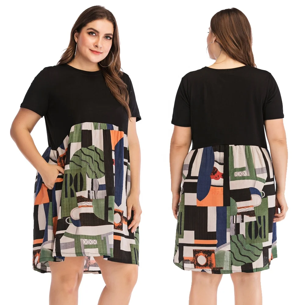Printed cotton linen loose breathable anti-aging casual short sleeve plus size female clothing fat women dresses women summer, Green
Printed cotton linen loose breathable anti-aging casual short sleeve plus size female clothing fat women dresses women summer, Green