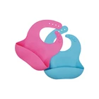 Benhaida Customized Color and Logo Antibacterial Plain Silicone Baby Bib