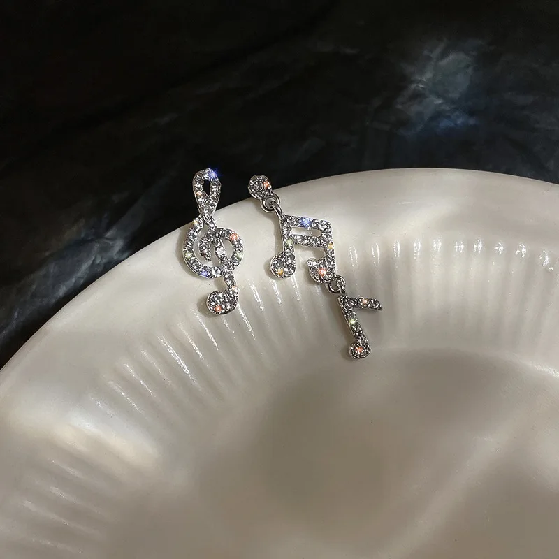 fashion trendy wholesale crystal music note earrings
fashion trendy wholesale crystal music note earrings