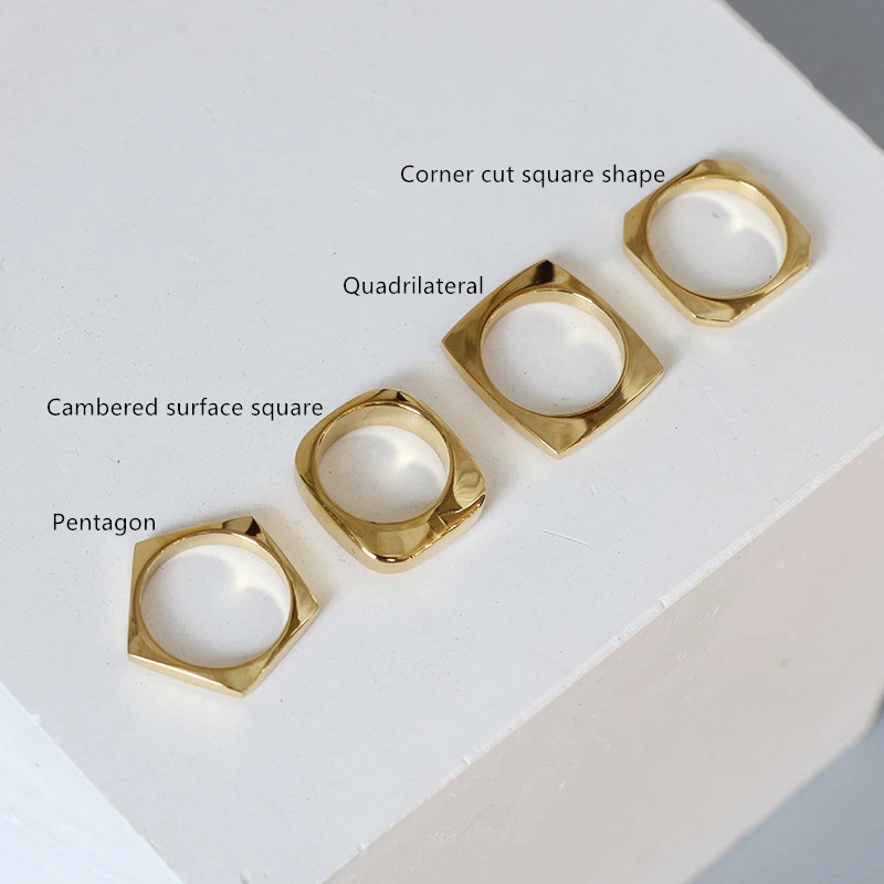 Trendy French Jewelry Ring Geometry Pentacle Ring All Match Square Female Stainless Steel Gold Minimalist Ring
Trendy French Jewelry Ring Geometry Pentacle Ring All Match Square Female Stainless Steel Gold Minimalist Ring