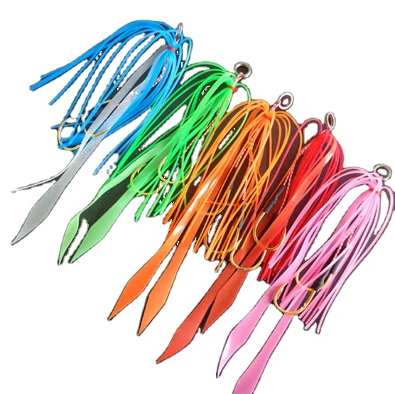 Gorgons Silicone Skirts DIY Luminous Salty Rubber Jig Lures Squid Fishing Bait Multi-Colorful slider jig, 5 colors
Gorgons Silicone Skirts DIY Luminous Salty Rubber Jig Lures Squid Fishing Bait Multi-Colorful slider jig, 5 colors