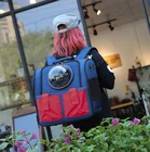 Pet space backpack Dog portable bag Cat pocket bag backpack