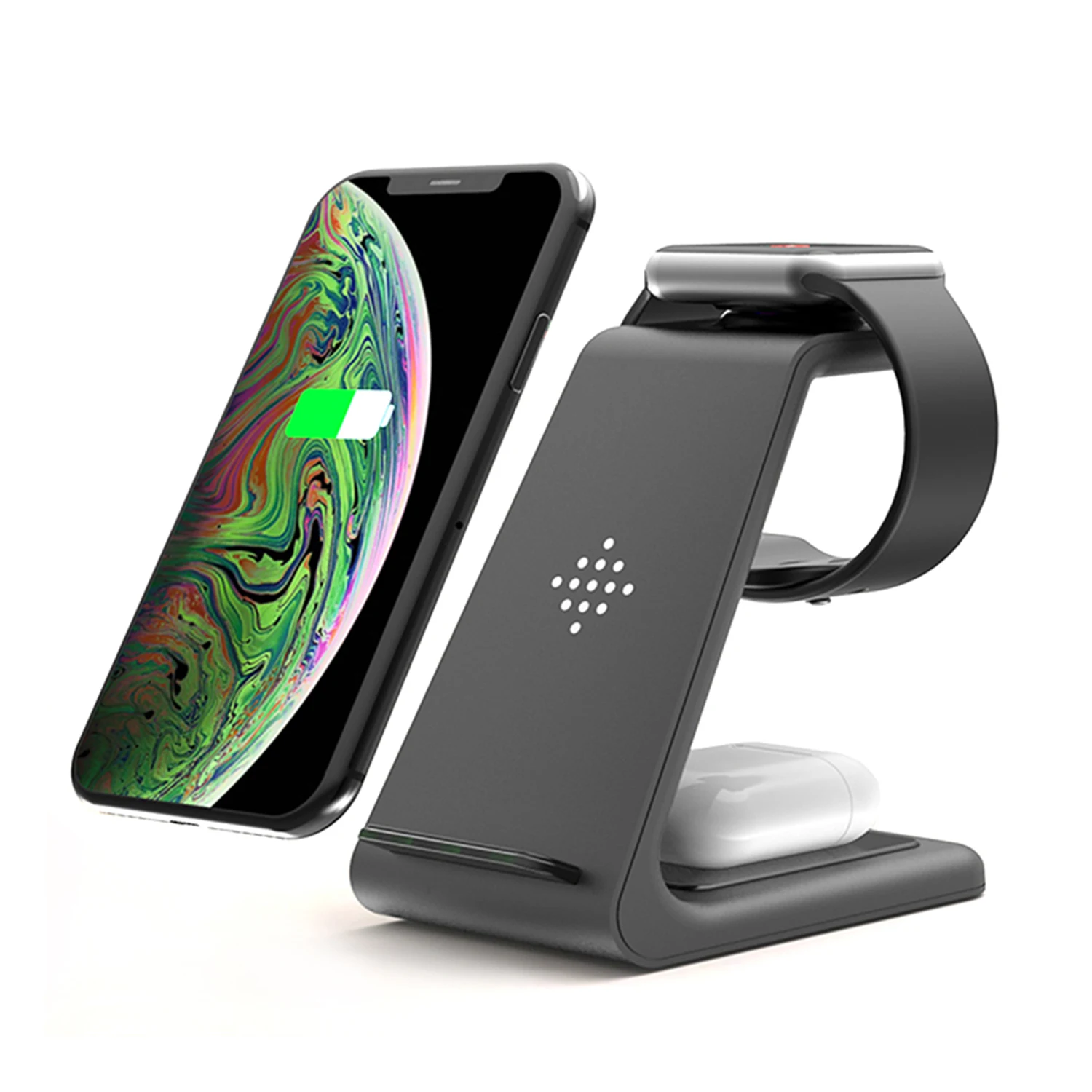 2021 Customized logo Package Design Qi 15W Fast Wireless Charger For iPhone 3 in 1 Wireless Charger Station
2021 Customized logo Package Design Qi 15W Fast Wireless Charger For iPhone 3 in 1 Wireless Charger Station