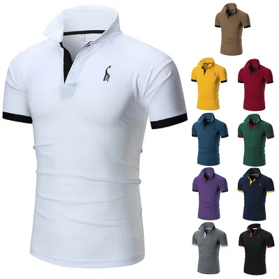 In 2020, the new men's business shirt lapel men's short sleeve T-shirt wholesale network
In 2020, the new men's business shirt lapel men's short sleeve T-shirt wholesale network