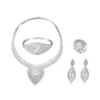 set-72 xuping cz diamond big fashion jewelry set for woman,women bridal wedding jewelry set necklace