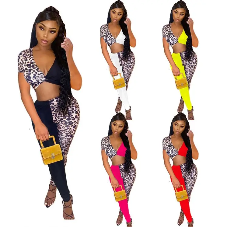 New Style Leopard Abbigliamento donna Casual Fashionable Women 2 Piece Clothes Sets Two Piece Women Set
New Style Leopard Abbigliamento donna Casual Fashionable Women 2 Piece Clothes Sets Two Piece Women Set