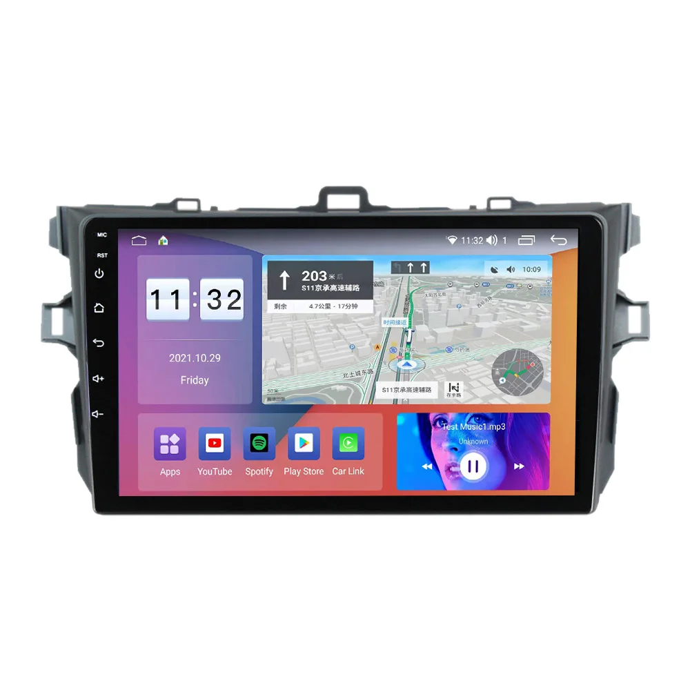 Car Audio System QLED/IPS Screen For Toyota Corolla 2009-2012 Android Car Player Support Steering Wheel Control AHD WIFI BT
Car Audio System QLED/IPS Screen For Toyota Corolla 2009-2012 Android Car Player Support Steering Wheel Control AHD WIFI BT