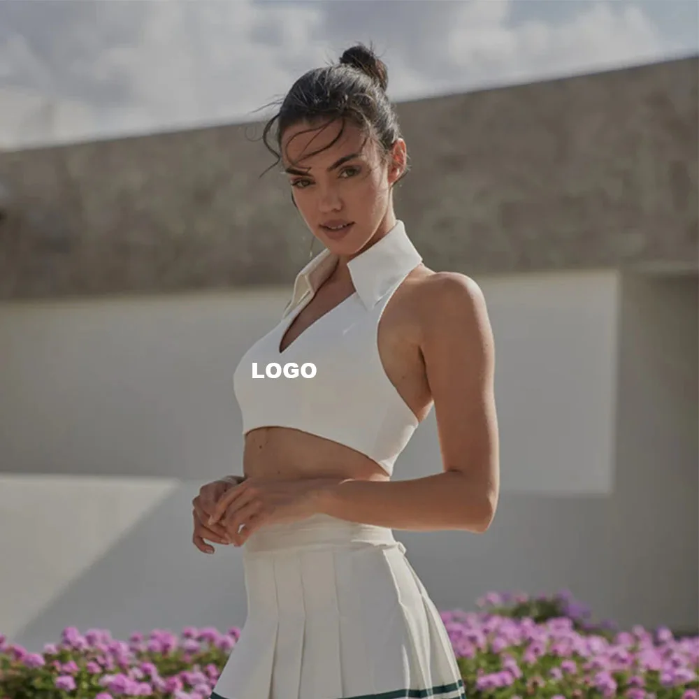 Gym Workout Sujetador De Mujer Comfortable Yoga Custom Fitness White Polo Women Gym High V Neck Sports Bra
Gym Workout Sujetador De Mujer Comfortable Yoga Custom Fitness White Polo Women Gym High V Neck Sports Bra