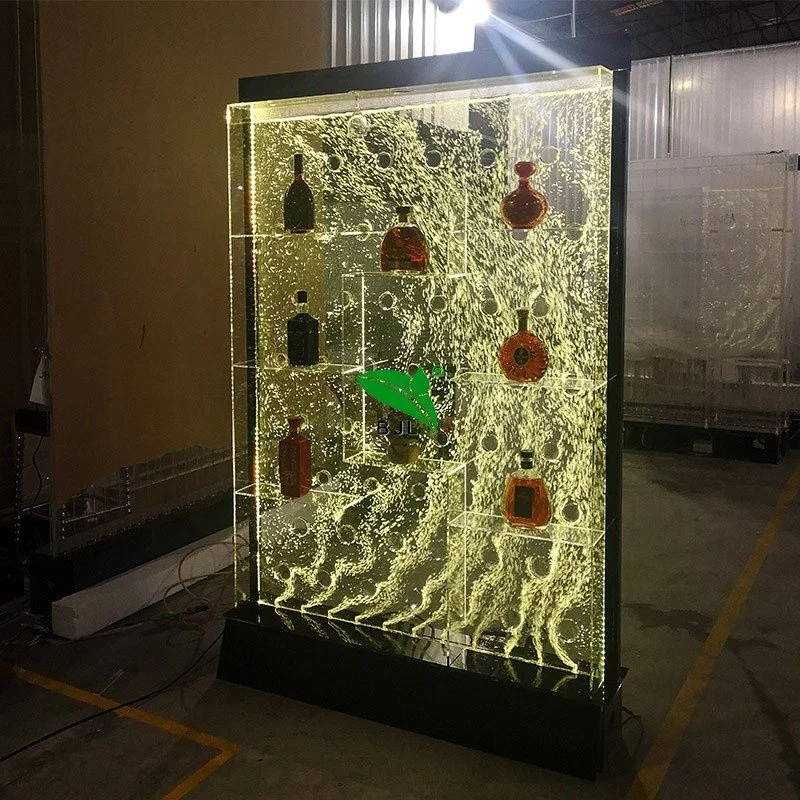 Restaurant Furniture Modern Light Color Changing Swirl Water Bubble Wine Display Cabinet
Restaurant Furniture Modern Light Color Changing Swirl Water Bubble Wine Display Cabinet